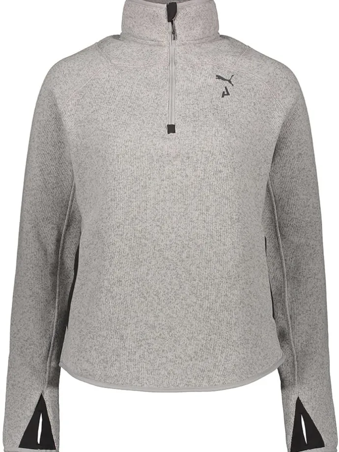 Fleecepullover "Seasons" in Grau