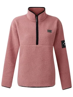 Fleecepullover "Slide Out" in Rosa