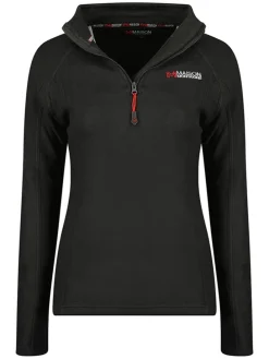 Fleecepullover "Tumai" in Schwarz