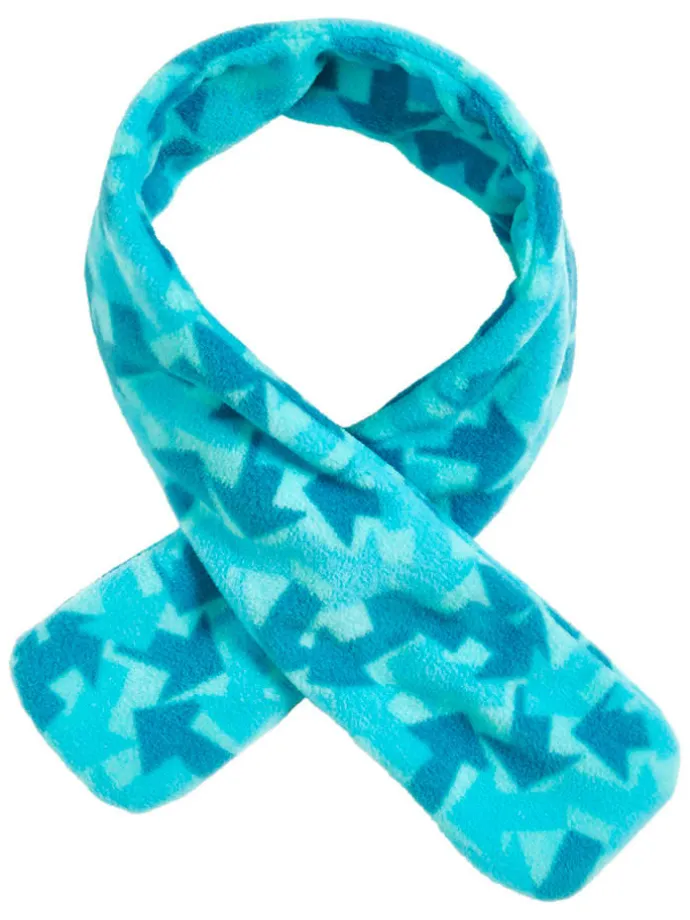 Fleece-Steckschal in Blau