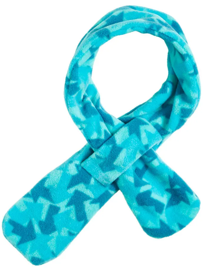 Fleece-Steckschal in Blau