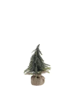 Fleur künstlicher Tannenbaum mit Glitzergold in grün