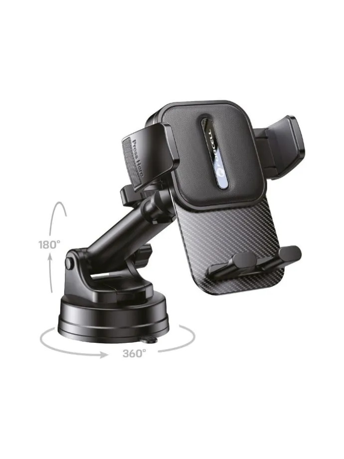 FORCELL Auto Handyhalter Guardian Saugnapfhalter schwarz