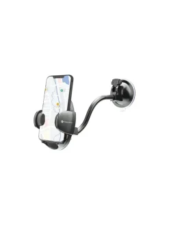 FORCELL Autohalterung Oval mit Bogenarm 27cm Saugnapf