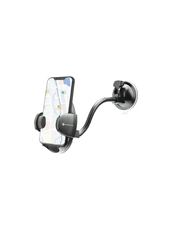 FORCELL Autohalterung Oval mit Bogenarm 27cm Saugnapf
