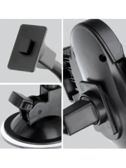 FORCELL Autohalterung Oval mit Bogenarm 27cm Saugnapf