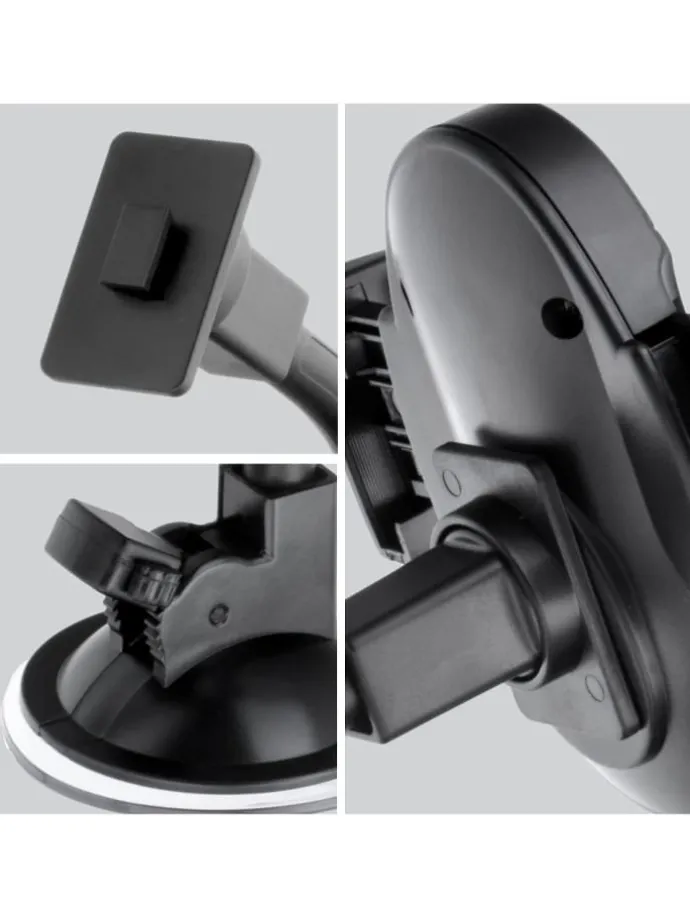 FORCELL Autohalterung Oval mit Bogenarm 27cm Saugnapf