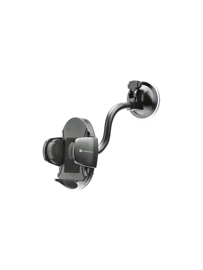 FORCELL Autohalterung Oval mit Bogenarm 17cm Saugnapf
