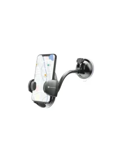 FORCELL Autohalterung Oval mit Bogenarm 17cm Saugnapf
