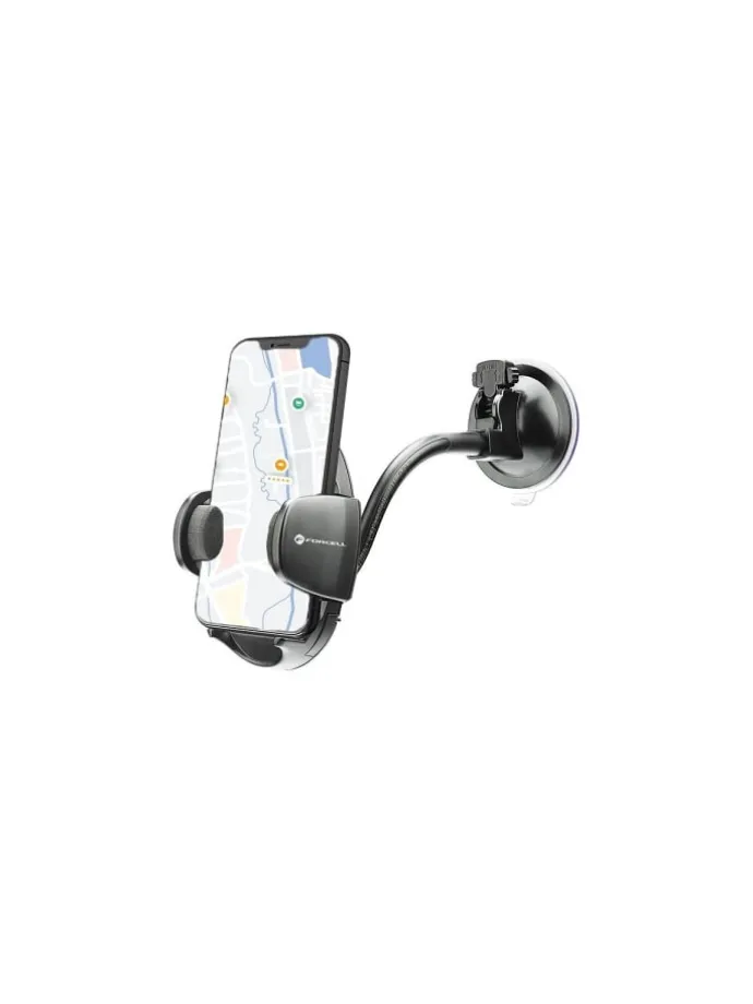 FORCELL Autohalterung Oval mit Bogenarm 17cm Saugnapf