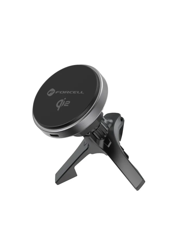 FORCELL F-GRIP Kfz-Halter Qi2 15W MagSafe induktiv Grau