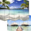 Foto-Paravent Bagheria, 180x240cm, Strand