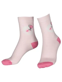 Für Mädchen 5er-Set: Socken in Rosa/ Grau