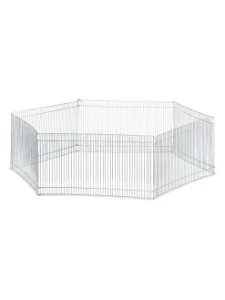 Freilaufgehege Kleintiere in Silber - (H) 27 cm