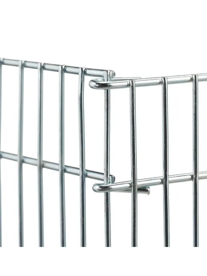 Freilaufgehege Kleintiere in Silber - (H) 27 cm
