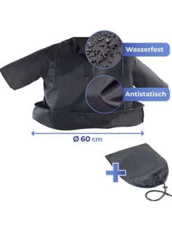 Friseurschirm in Schwarz - Ø 60 cm