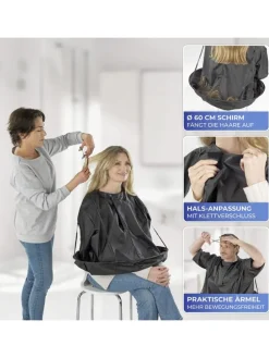 Friseurschirm in Schwarz - Ø 60 cm