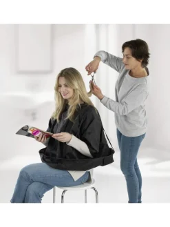 Friseurschirm in Schwarz - Ø 60 cm