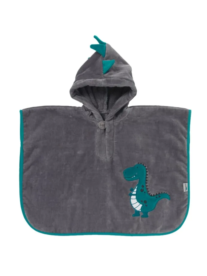 Frottee Badeponcho in Türkis