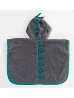 Frottee Badeponcho in Türkis