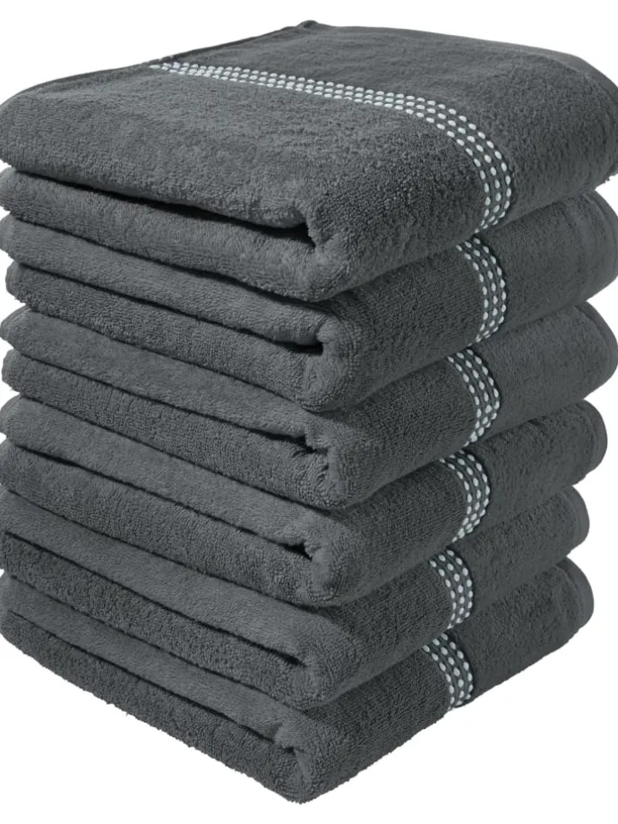 Frottier Handtuch 6er-Pack Mannheim in anthrazit