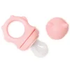 Fruchtsauger 2 in 1 Beißring in rosa