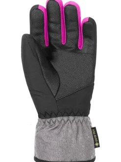 Funktionsfingerhandschuhe "Bolt" in Schwarz/ Grau/ Pink