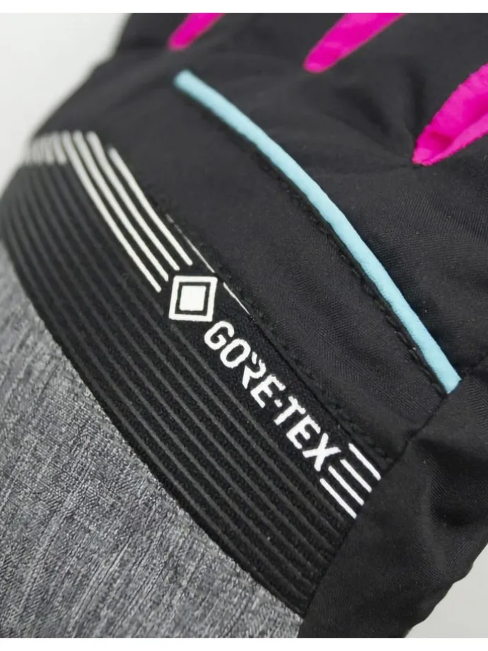 Funktionsfingerhandschuhe "Bolt" in Schwarz/ Grau/ Pink