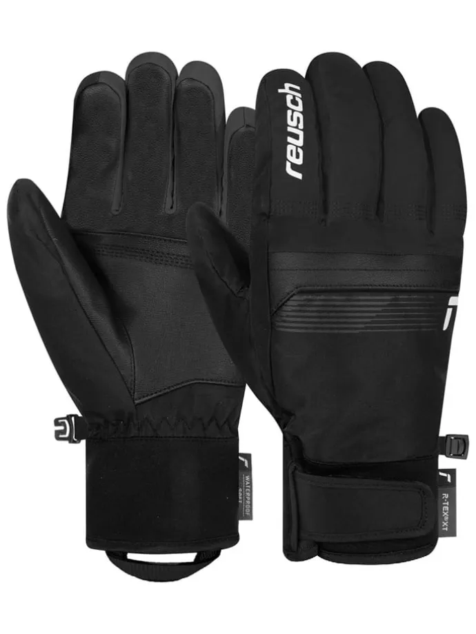Funktionsfingerhandschuhe "Snow Pilot" in Schwarz