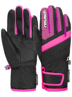 Funktionsfingerhandschuhe "Duke" in Schwarz/ Pink