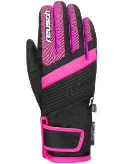 Funktionsfingerhandschuhe "Duke" in Schwarz/ Pink