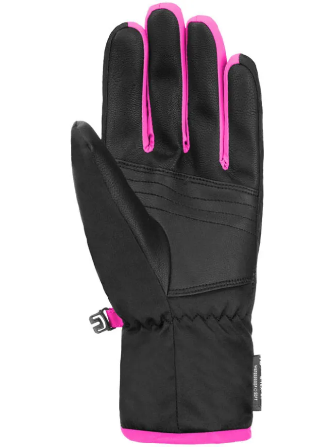 Funktionsfingerhandschuhe "Duke" in Schwarz/ Pink