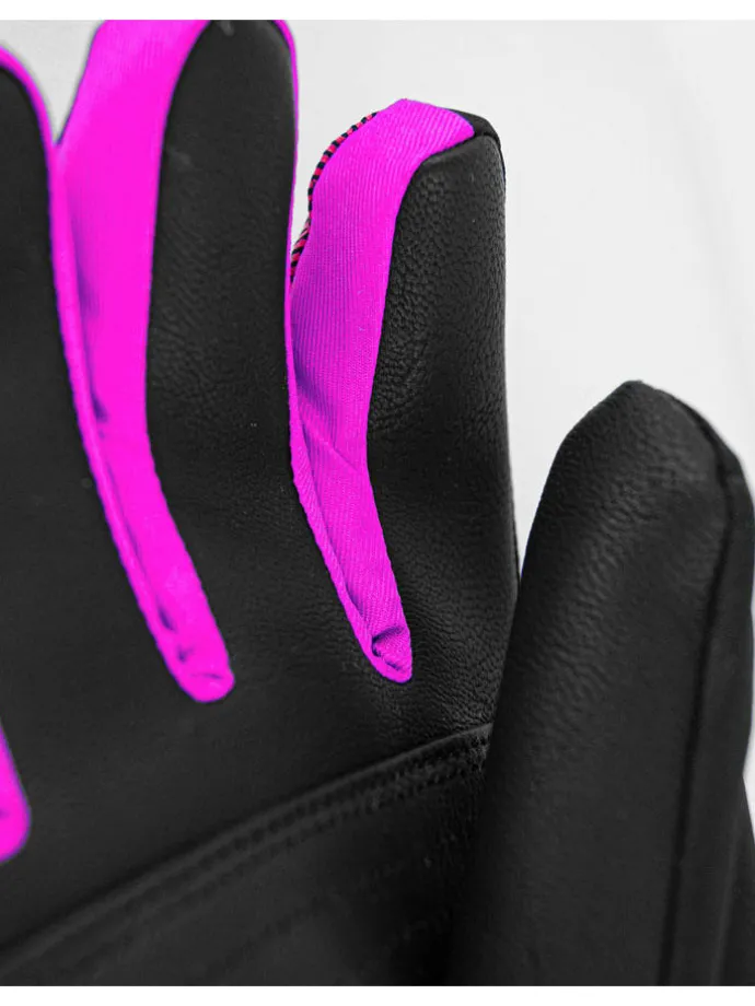 Funktionsfingerhandschuhe "Duke" in Schwarz/ Pink