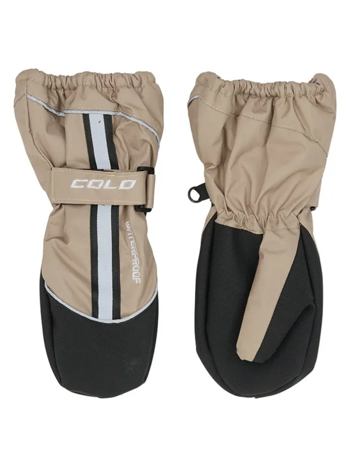 Funktionsfäustlinge "Filur" in Beige/ Schwarz