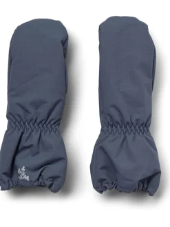 Funktionsfäustlinge "Monta" in Blau/ Grau