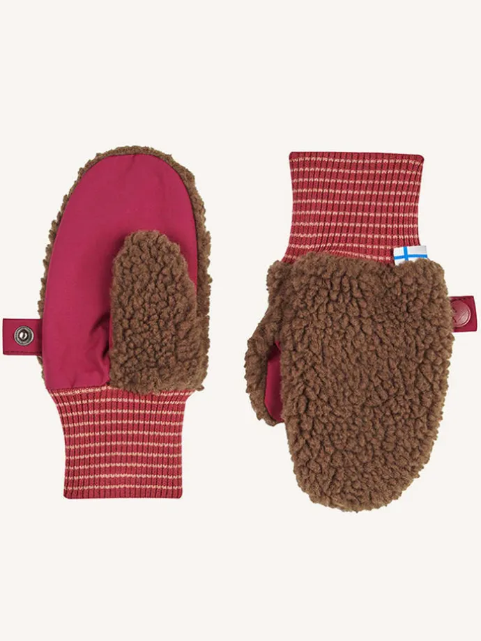 Funktionsfäustlinge "Nupujussi Teddy" in Braun