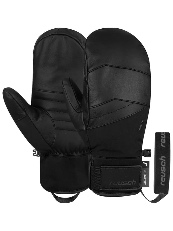 Funktionsfäustlinge "Snow Pro Down" in Schwarz