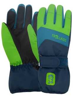 Funktions-Handschuhe "Rauland" in Dunkelblau/ Grün