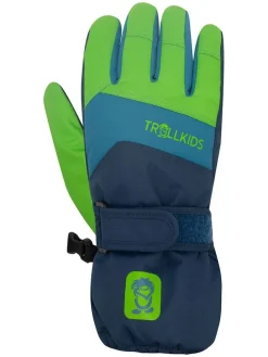 Funktions-Handschuhe "Rauland" in Dunkelblau/ Grün
