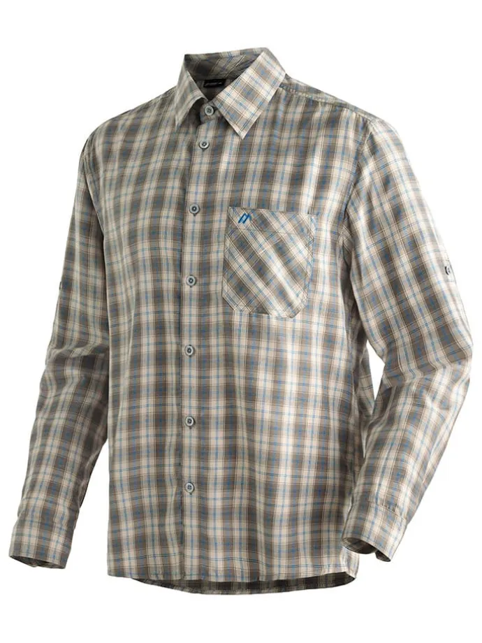 Funktionshemd "Claas" - Regular fit - in Beige/ Grau