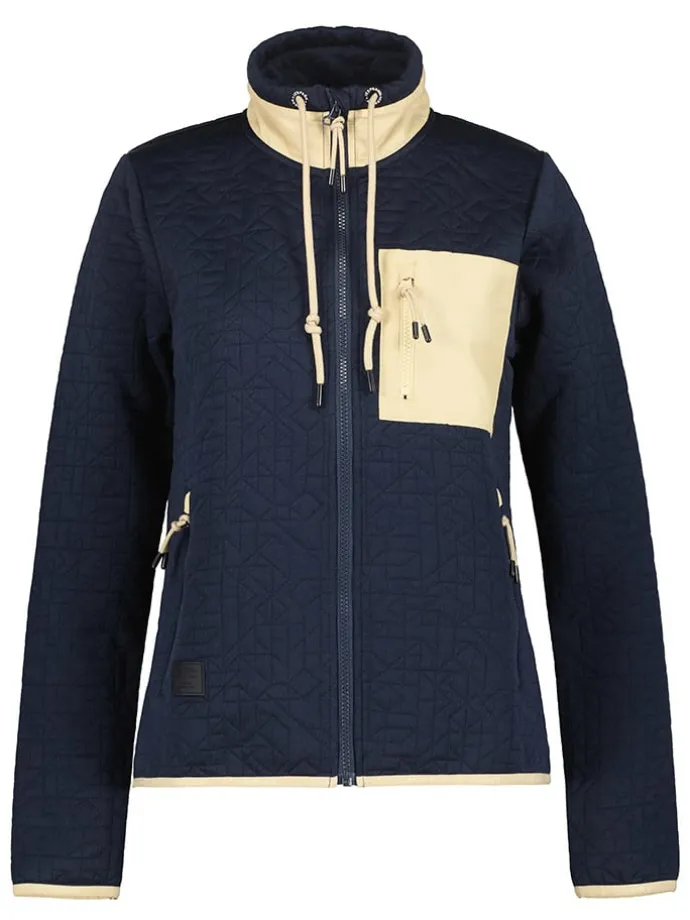 Funktionsjacke "Amenia" in Dunkelblau/ Beige