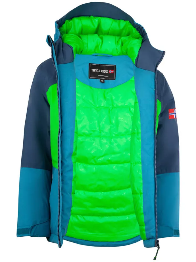 Funktionsjacke "Hardanger" in Blau/ Grün