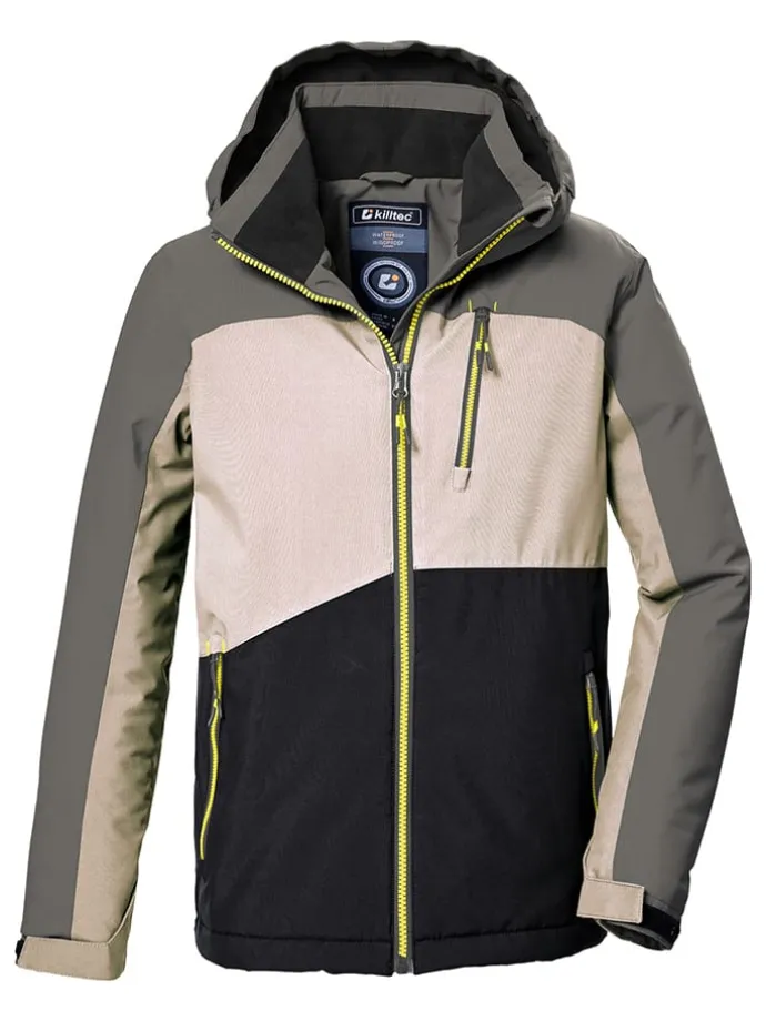 Funktionsjacke in Schwarz/ Creme/ Grau