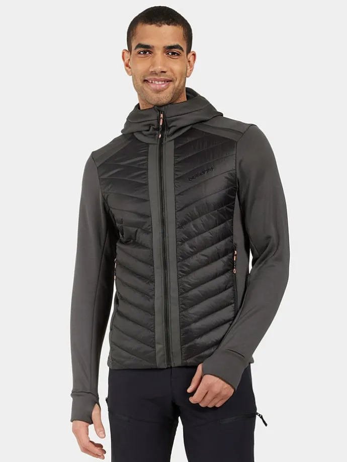 Funktionsjacke "Zuko" in Grau/ Schwarz