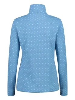 Funktionslongsleeve in Hellblau/ Weiß