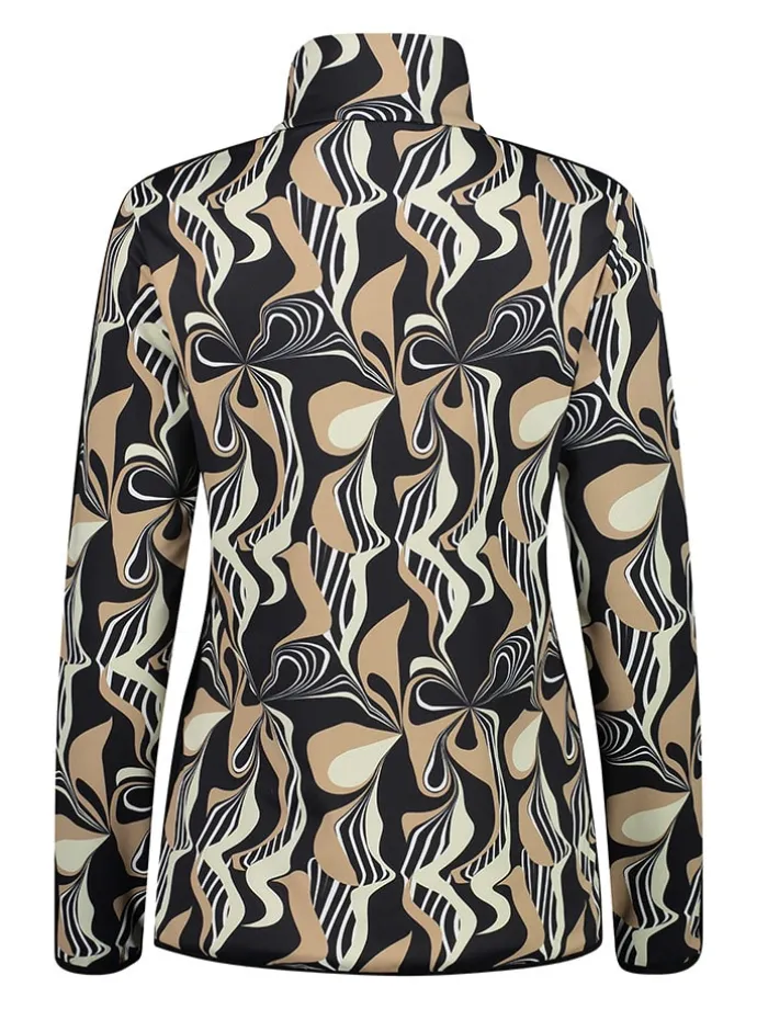 Funktionslongsleeve in Schwarz/ Beige
