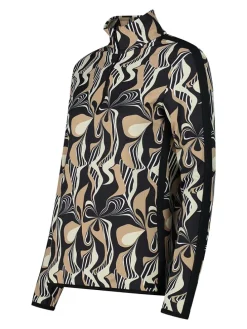 Funktionslongsleeve in Schwarz/ Beige