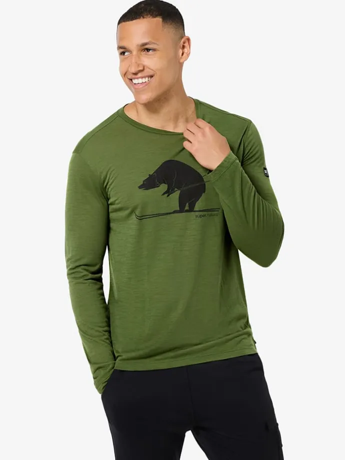 Funktionslongsleeve "Ski Karl" in Khaki