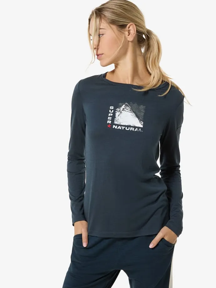 Funktionslongsleeve "Super Mountain" in Dunkelblau