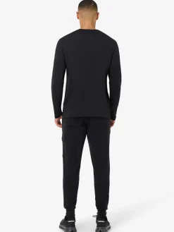 Funktionslongsleeve "Swiss Lodge" in Schwarz